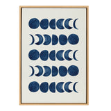 Sylvie Moon Phases Framed Canvas