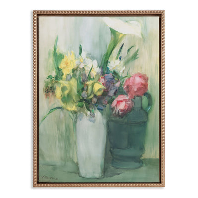 Sylvie Beaded Flowers, 1880 Framed Canvas by The Art Institute of Chicago