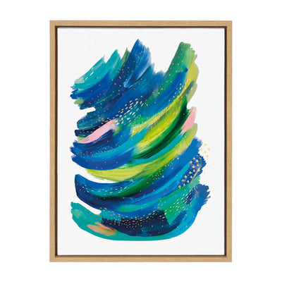 Sylvie Bright Abstract 2 Framed Canvas