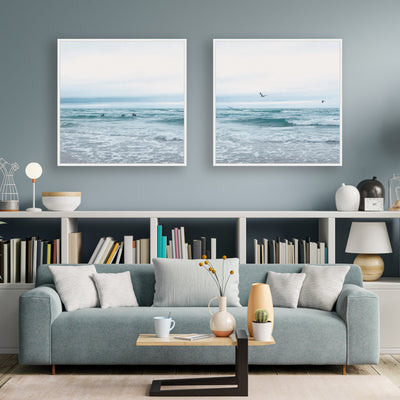 Sylvie Ocean Swim 1 and 2 Framed Canvas Art Set by Stephanie Klatt