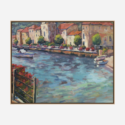 Riverside Artist Enhanced Canvas Print by John Beard Collection - product image 5 for Resin Society