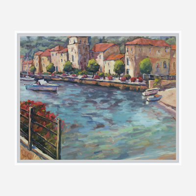 Riverside Artist Enhanced Canvas Print by John Beard Collection - product image 3 for Resin Society
