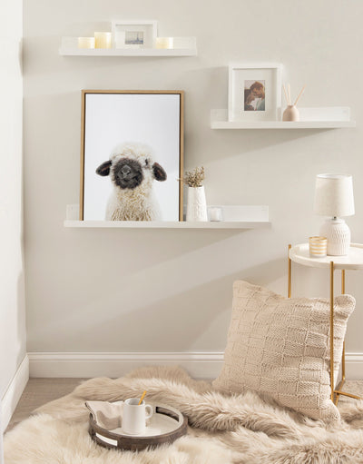 Sylvie Animal Studio Black Nosed Sheep Framed Canvas by Amy Peterson Art Studio