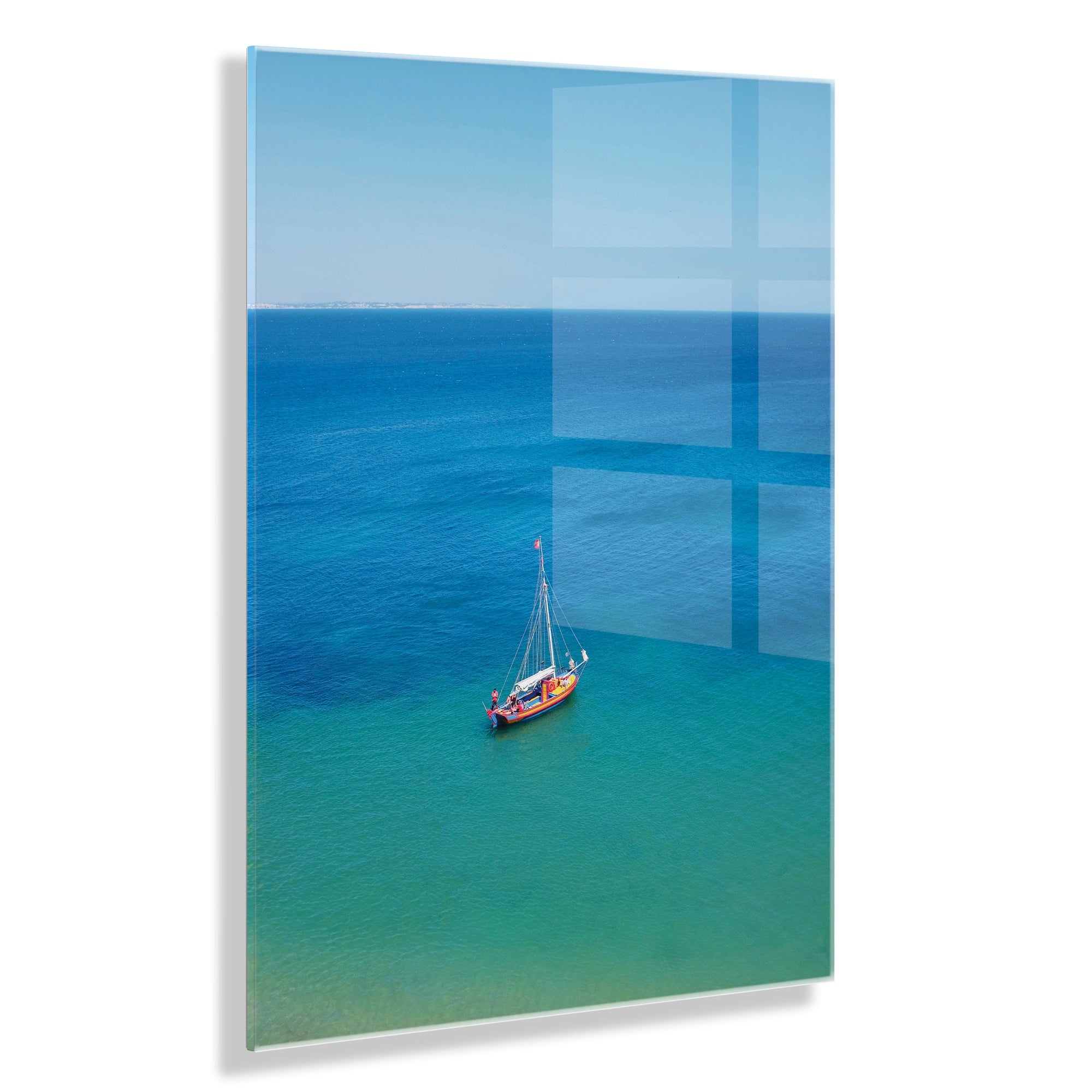 A Lagos Sail Floating Acrylic Art by Rachel Bolgov by kateandlaurel - product image 10 for Resin Society