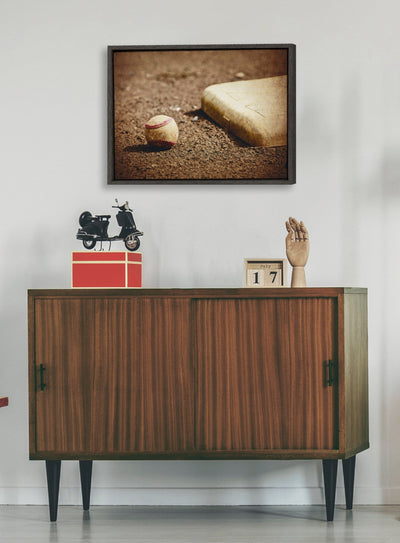 Sylvie Ball And Home Plate Framed Canvas by kateandlaurel - product image 7 for Resin Society