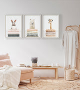 Sylvie Fold Bunny Framed Canvas by kateandlaurel - product image 5 for Resin Society