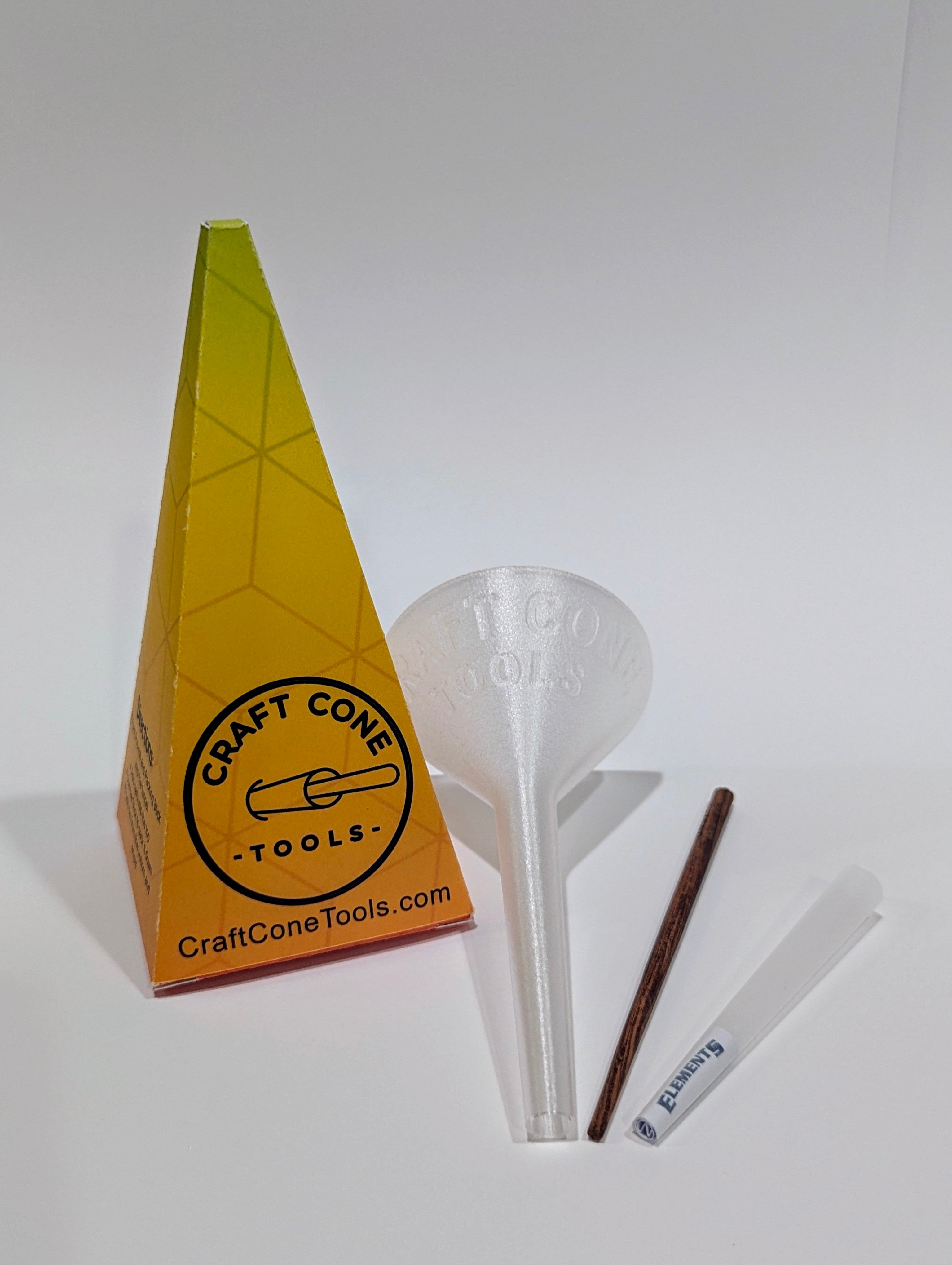 Classic Craft Cone Filler & Packing Tool Kit with packing stick and craft cone in multiple colors