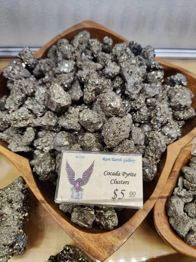 Cocada Pyrite Cluster by Rare Earth Gallery - main product image for Resin Society