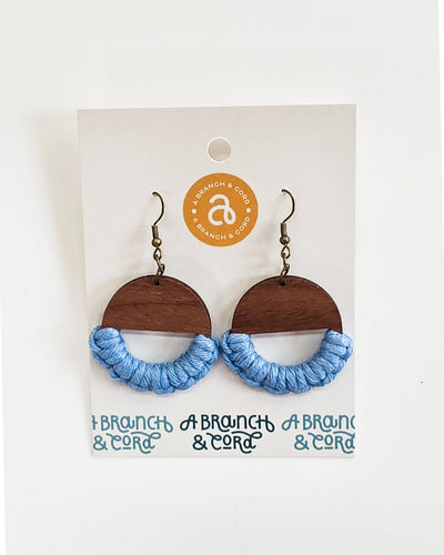 Macrame Knotted Earrings by A Branch & Cord