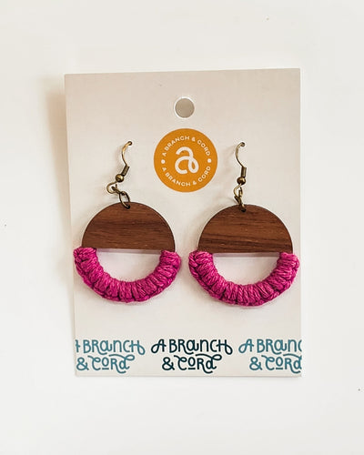 Macrame Knotted Earrings by A Branch & Cord