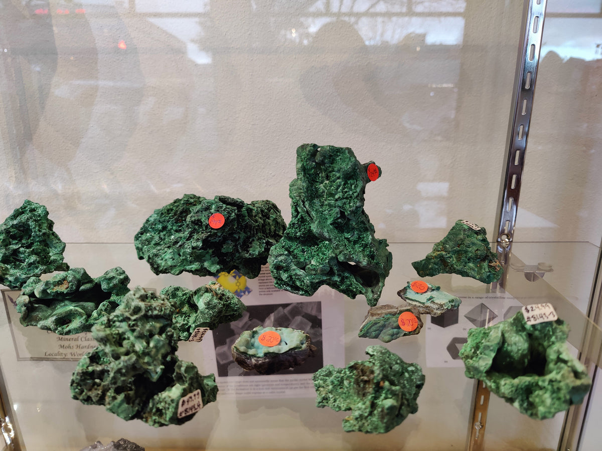 Fibrous "Velvet" Malachite by Rare Earth Gallery - main product image for Resin Society