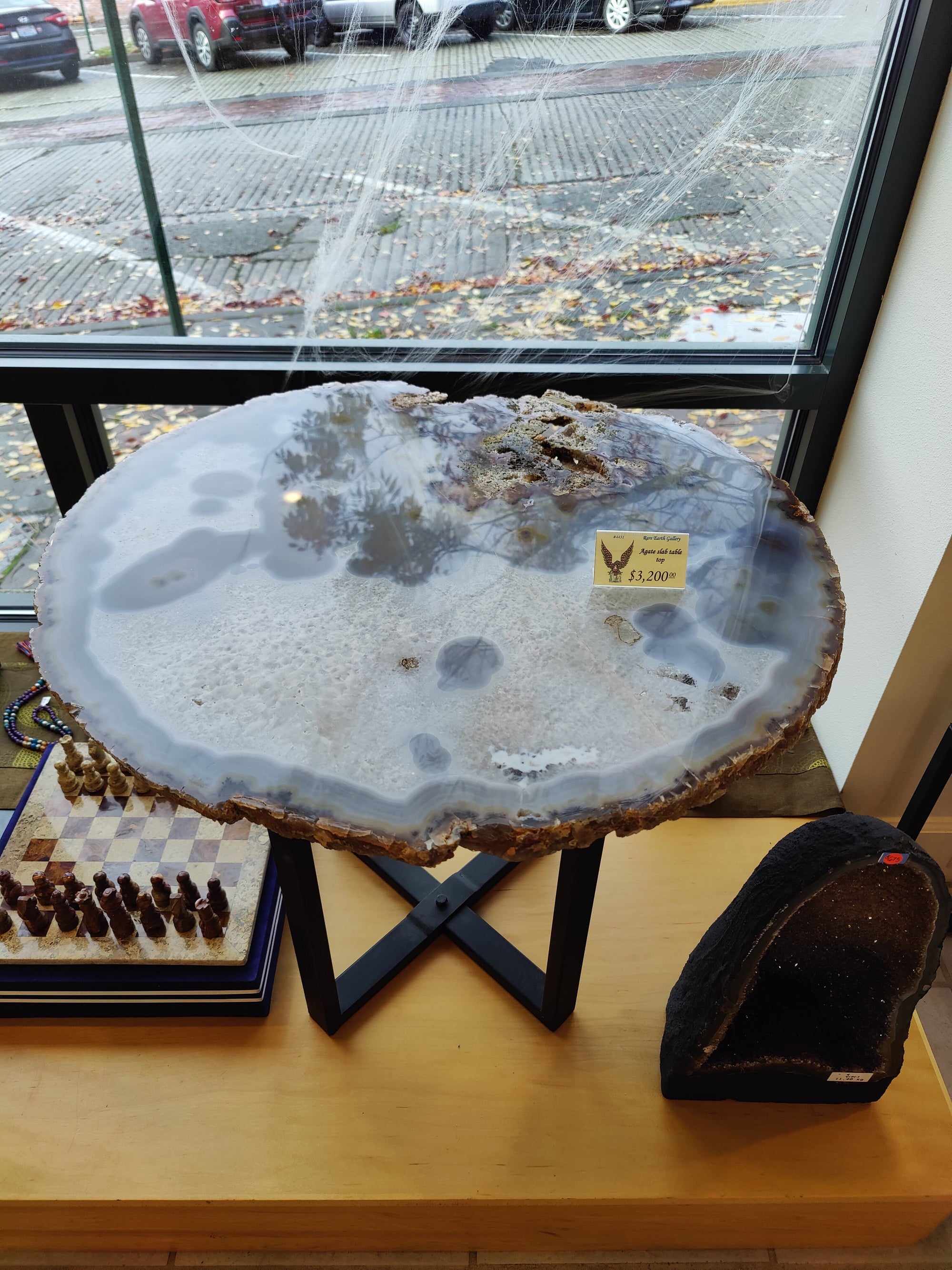 Agate Quartz Slab (XL) by Rare Earth Gallery - main product image for Resin Society