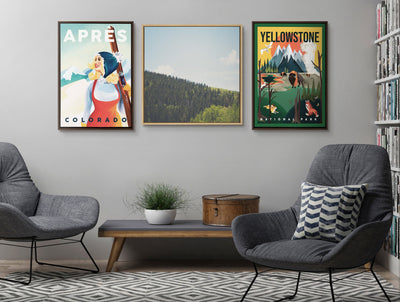 Sylvie Above the Tree Line Framed Canvas by Laura Evans by kateandlaurel - product image 6 for Resin Society