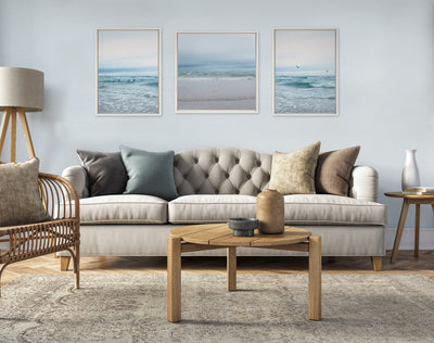 Sylvie Lifes a Beach Framed Canvas by Stephanie Klatt