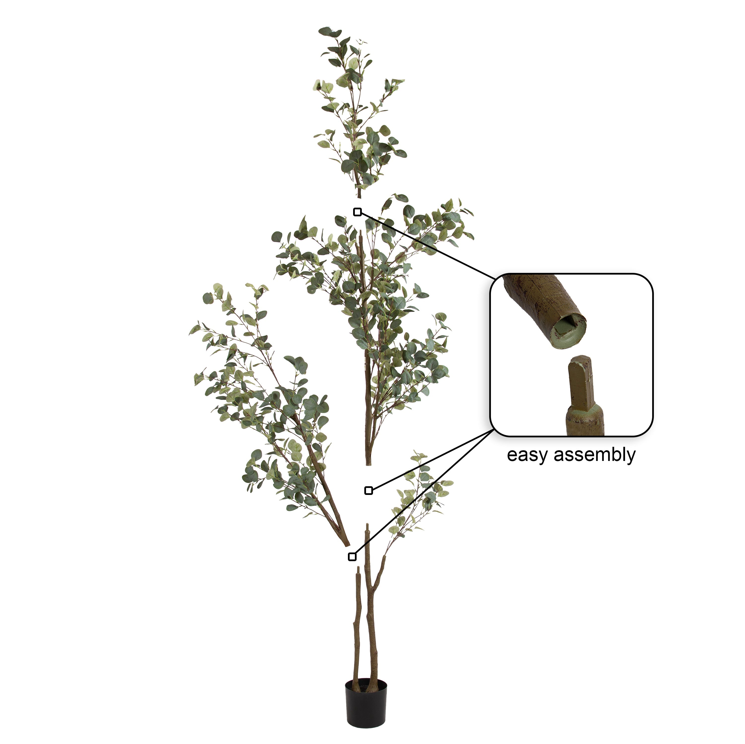 Eudora Faux Eucalyptus Tree - Kate and Laurel