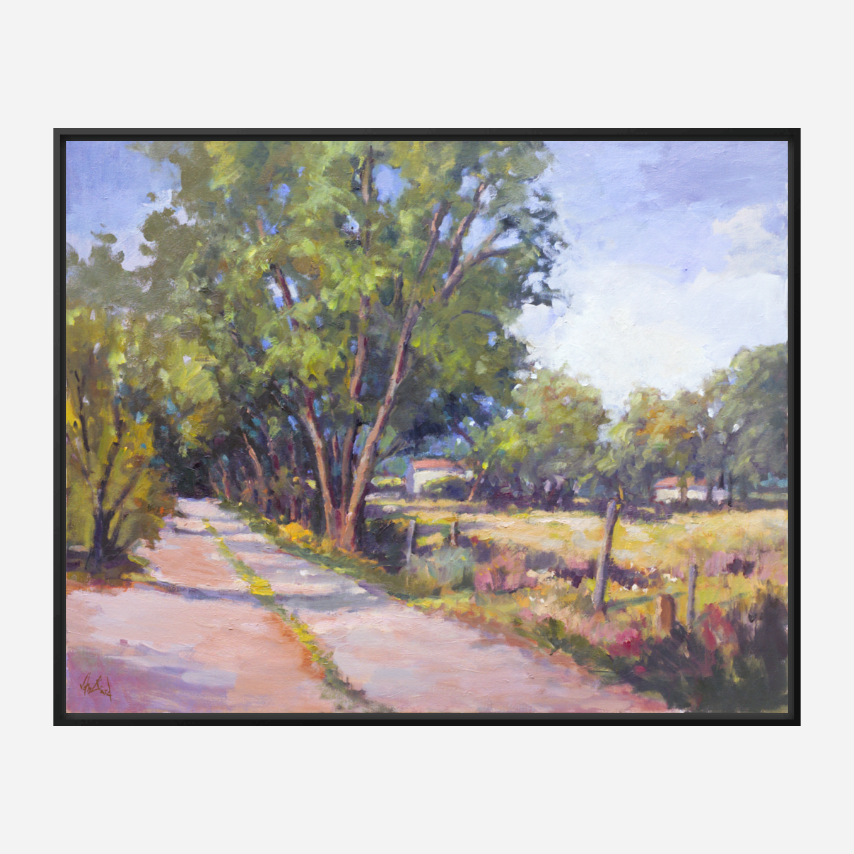 Roadside Trees Artist Enhanced Canvas Print by John Beard Collection - product image 5 for Resin Society