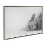 Sylvie Black and White Snow Day Framed Canvas by kateandlaurel - product image 2 for Resin Society