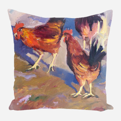 Roosters Pillow by John Beard Collection - main product image for Resin Society