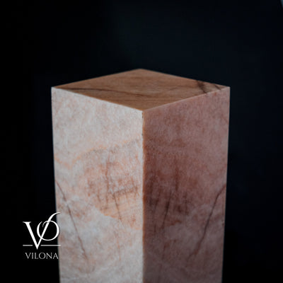 Rosa Onyx Floor Lamp - Medium - 51.5"H x 10"W - Square - #6 by Vilona Onyx - product image 5 for Resin Society