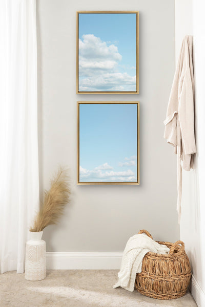 Sylvie Soft and Fluffy Clouds Framed Canvas by kateandlaurel - product image 5 for Resin Society