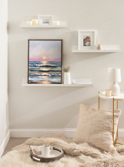 Sylvie Atlantic Sunset Framed Canvas by Mary Sparrow