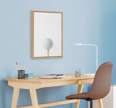Sylvie Color Golf Ball Portrait Framed Canvas, Natural 18x24 by kateandlaurel - product image 7 for Resin Society