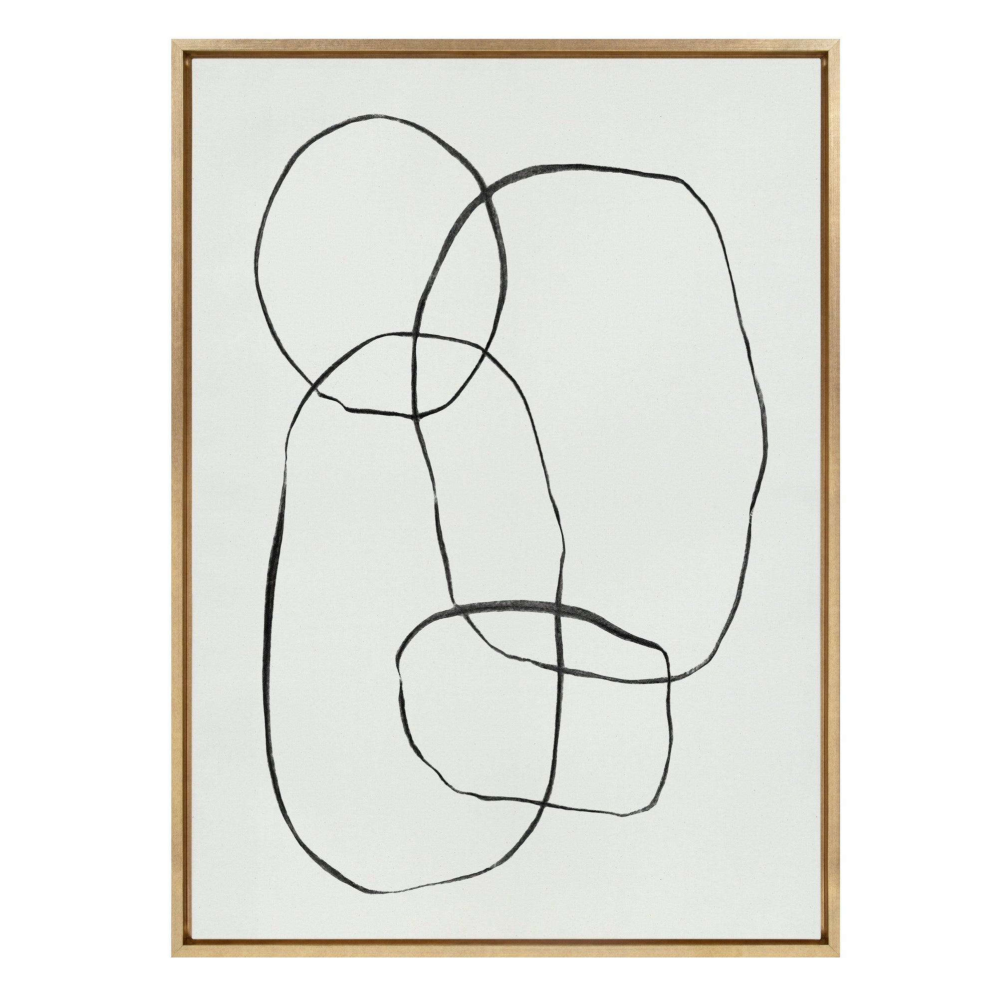 Sylvie 871 Modern Circles Framed Canvas by kateandlaurel - product image 12 for Resin Society