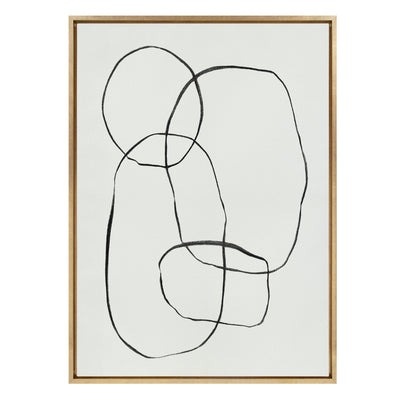 Sylvie 871 Modern Circles Framed Canvas by kateandlaurel - product image 12 for Resin Society