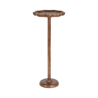 Alezar Scallop Wood Drink Table