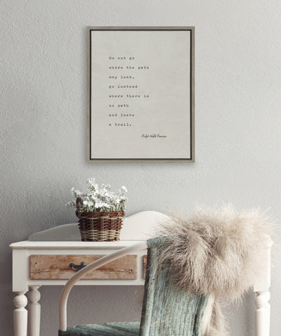 Sylvie Emerson Quote Framed Canvas by kateandlaurel - product image 6 for Resin Society