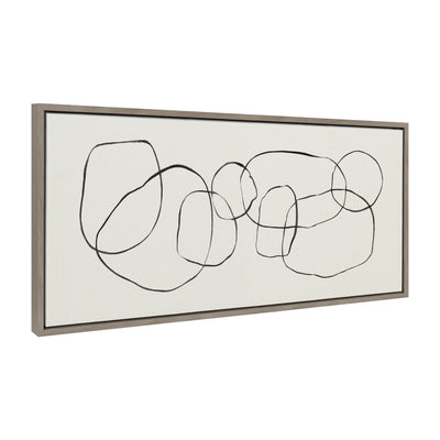 Sylvie Dancing Circles Framed Canvas by kateandlaurel - product image 7 for Resin Society