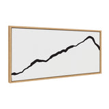 Sylvie Elevated Abstract Minimalist Mountain Landscape Framed Canvas