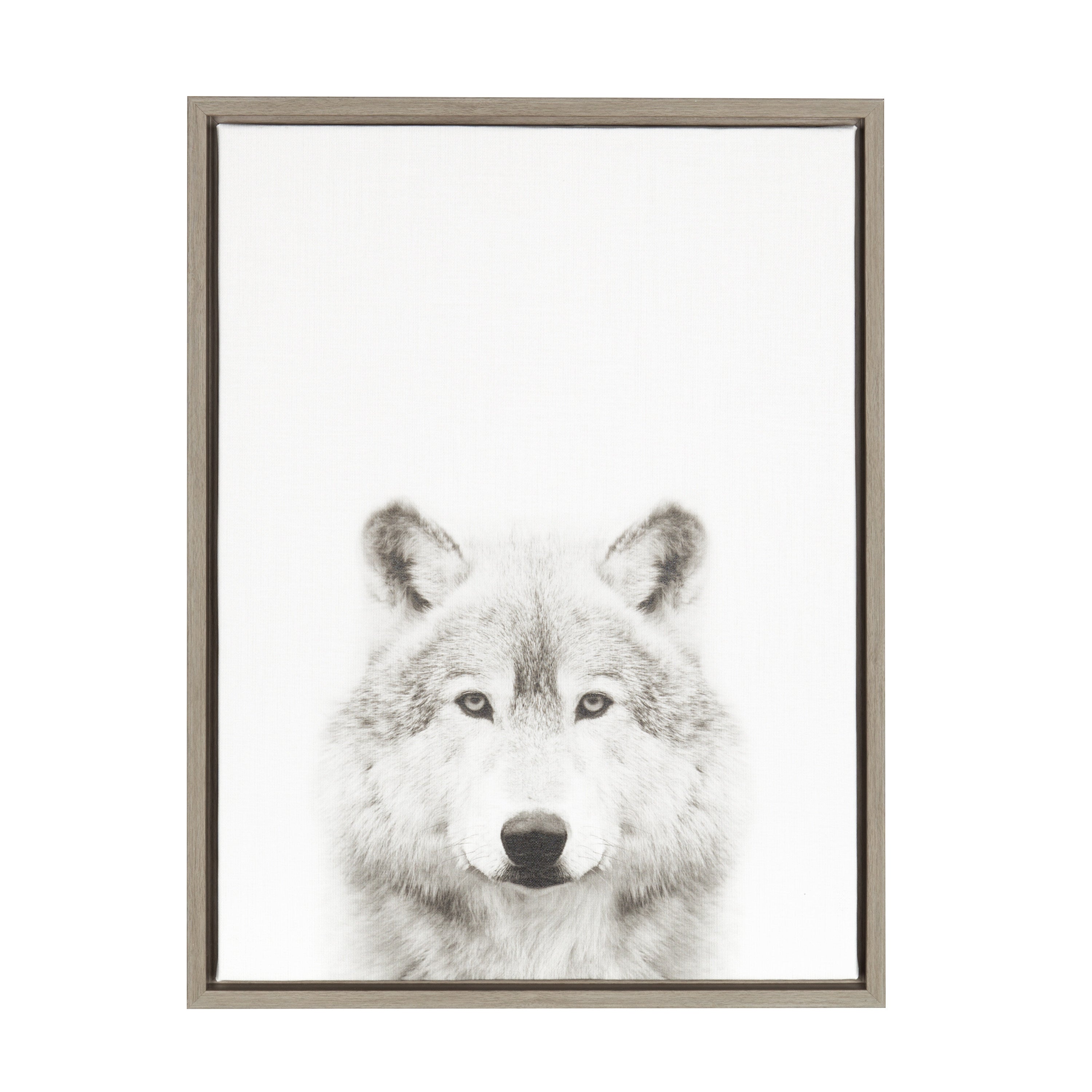 Sylvie Wolf Framed Canvas by Simon Te Tai by kateandlaurel - product image 17 for Resin Society