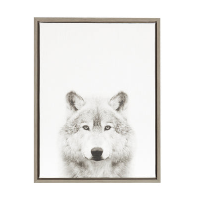 Sylvie Wolf Framed Canvas by Simon Te Tai by kateandlaurel - product image 17 for Resin Society
