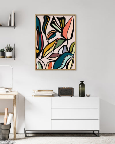 Sylvie Fanciful Ficus Framed Canvas by Alicia Bock