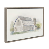 Sylvie Barn 2 Framed Canvas by kateandlaurel - product image 2 for Resin Society