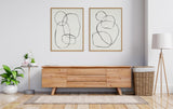 Sylvie Going in Circles Framed Textured Canvas Set by kateandlaurel - product image 9 for Resin Society