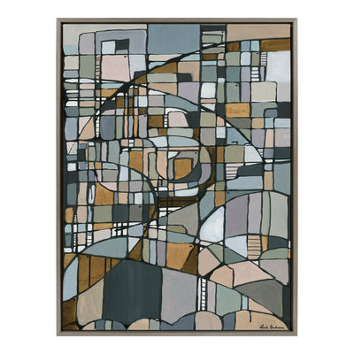 Sylvie Deco Nadeau Framed Canvas by Leah Nadeau by kateandlaurel - product image 2 for Resin Society