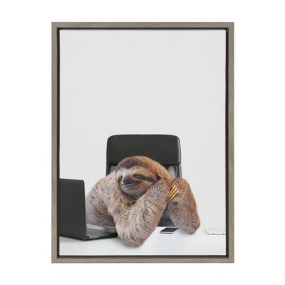 Sylvie Sam Director of Shipping Framed Canvas by The Creative Bunch by kateandlaurel - main product image for Resin Society
