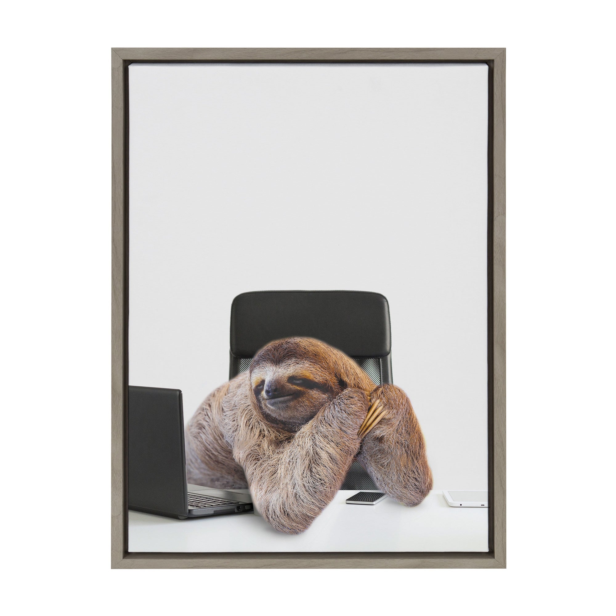 Sylvie Sam Director of Shipping Framed Canvas by The Creative Bunch by kateandlaurel - product image 10 for Resin Society