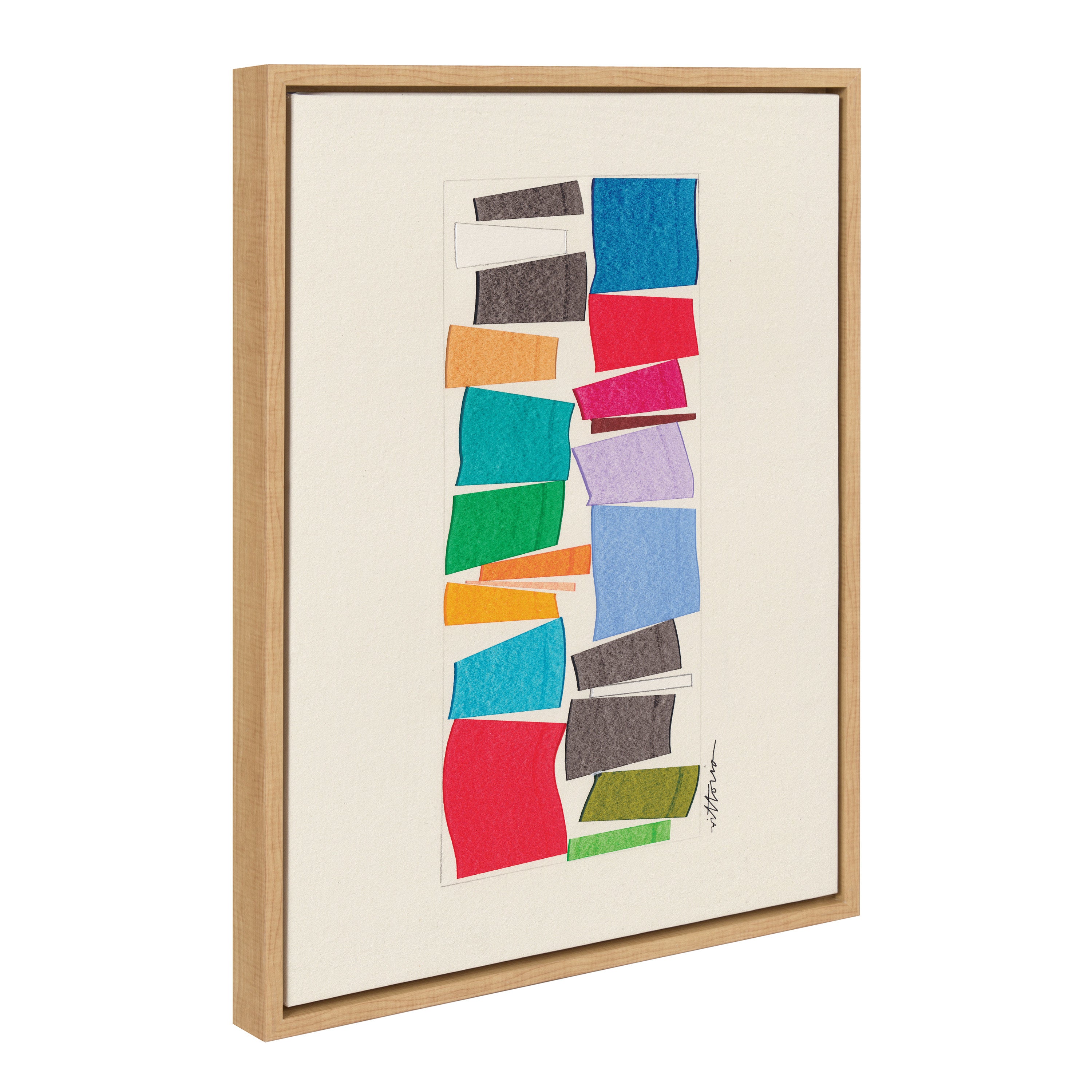 Sylvie I Am A Collector Framed Canvas by Amber Vittoria