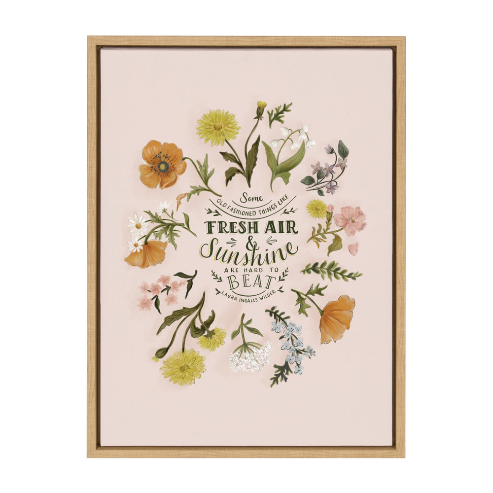 Sylvie Some Old Fashioned Things Framed Canvas by Valerie McKeehan of by kateandlaurel - main product image for Resin Society