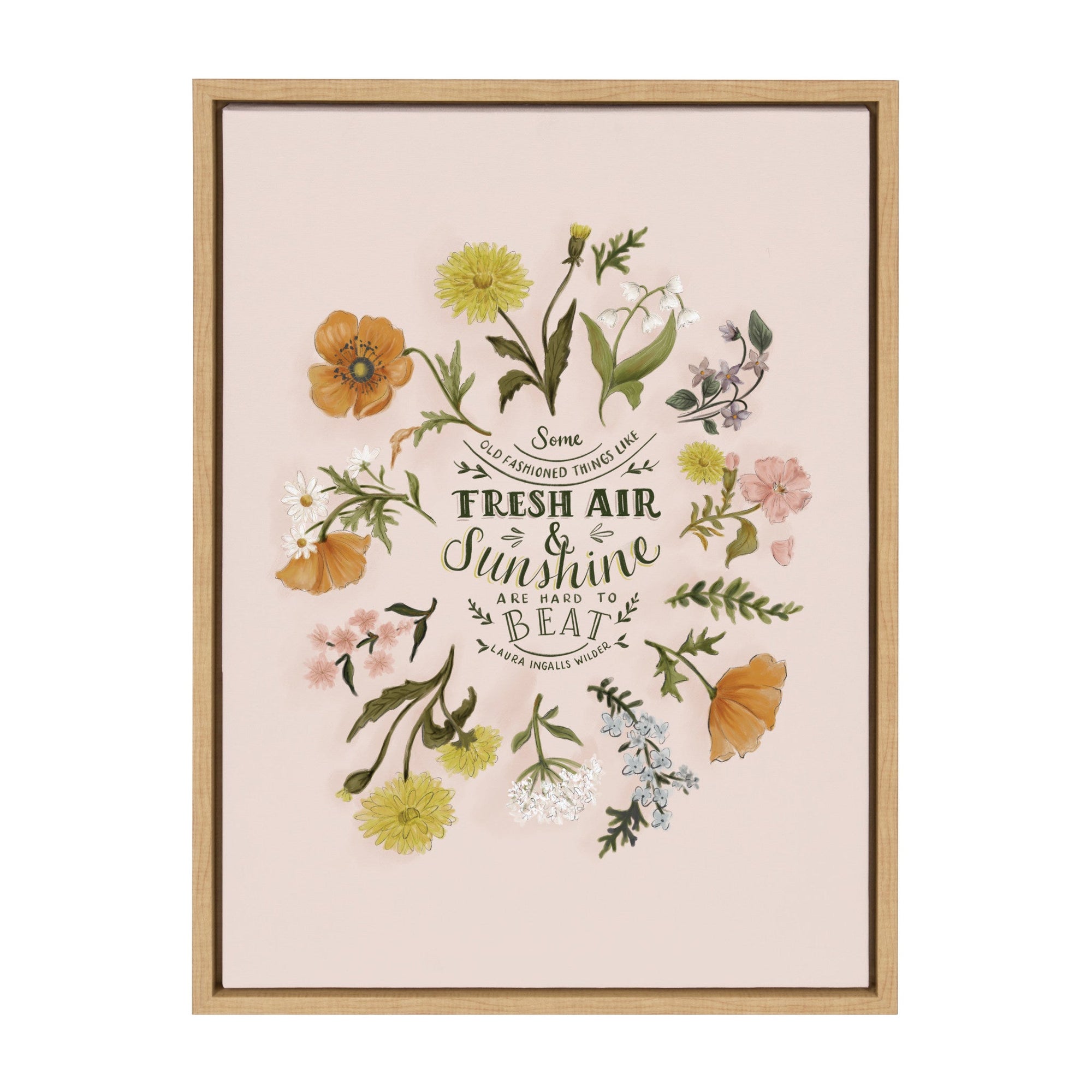 Sylvie Some Old Fashioned Things Framed Canvas by Valerie McKeehan of by kateandlaurel - main product image for Resin Society