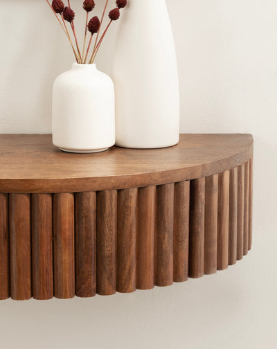 Reid Ribbed Floating Side Table