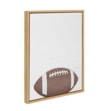 Sylvie Color Football Portrait Framed Canvas, Natural 18x24 by kateandlaurel - product image 2 for Resin Society