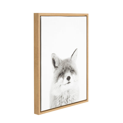 Sylvie Fox Portrait Framed Canvas by Simon Te Tai by kateandlaurel - product image 2 for Resin Society