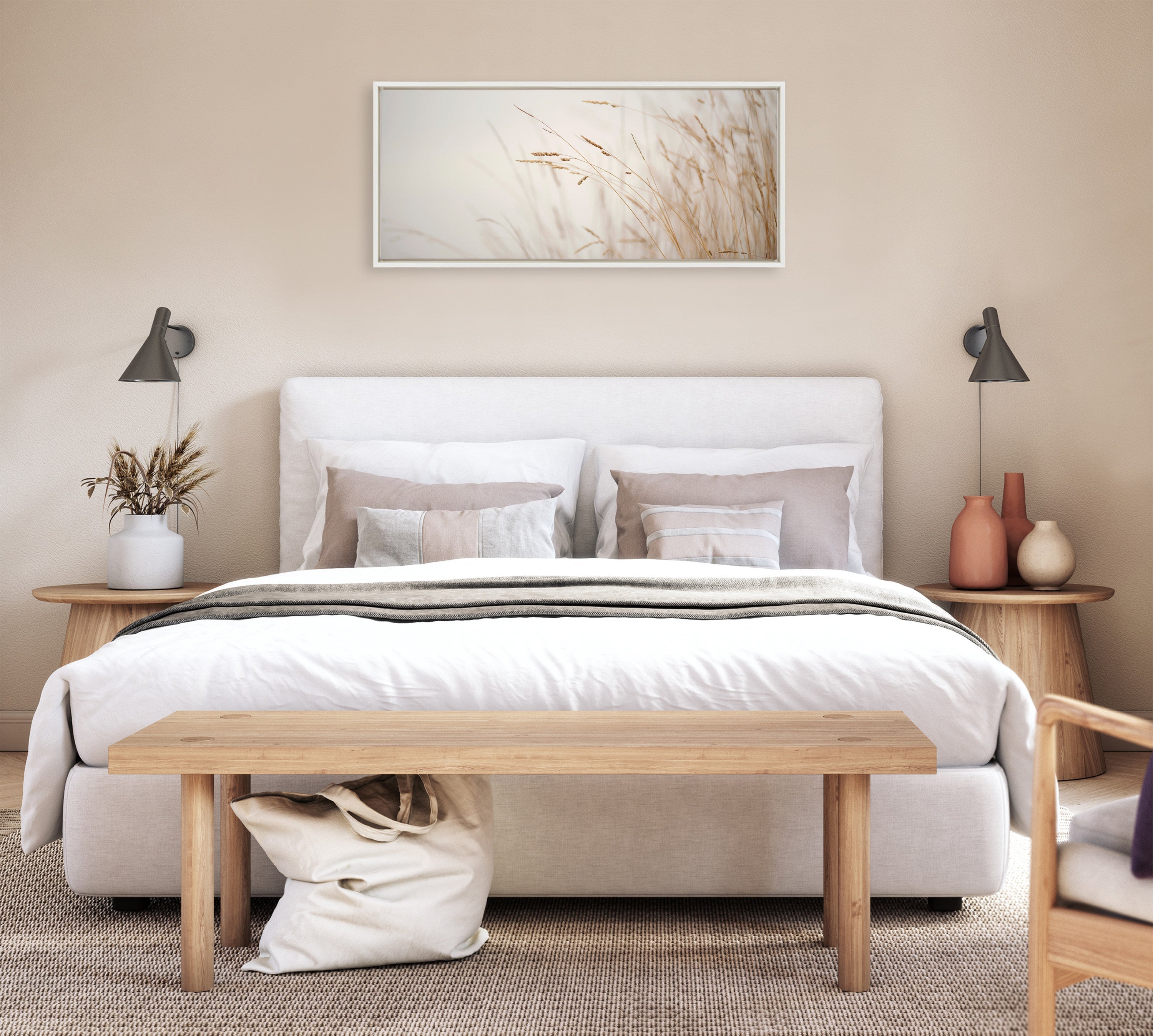 Sylvie Marsh Grass No 1 Framed Canvas by Crystal Lynn Collins