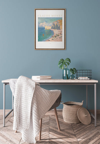 Sylvie Poster Claude Monet Étretat The Beach and the Falaise d’Amont by kateandlaurel - product image 5 for Resin Society