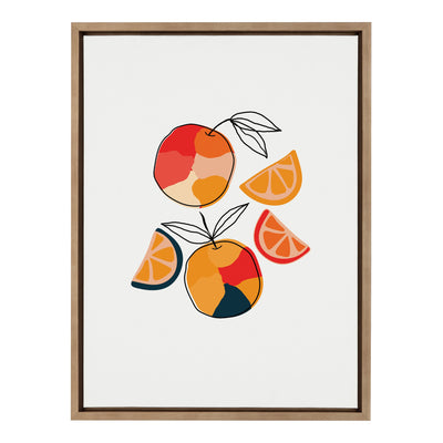 Sylvie Juicy Citrus Framed Canvas by kateandlaurel - product image 2 for Resin Society