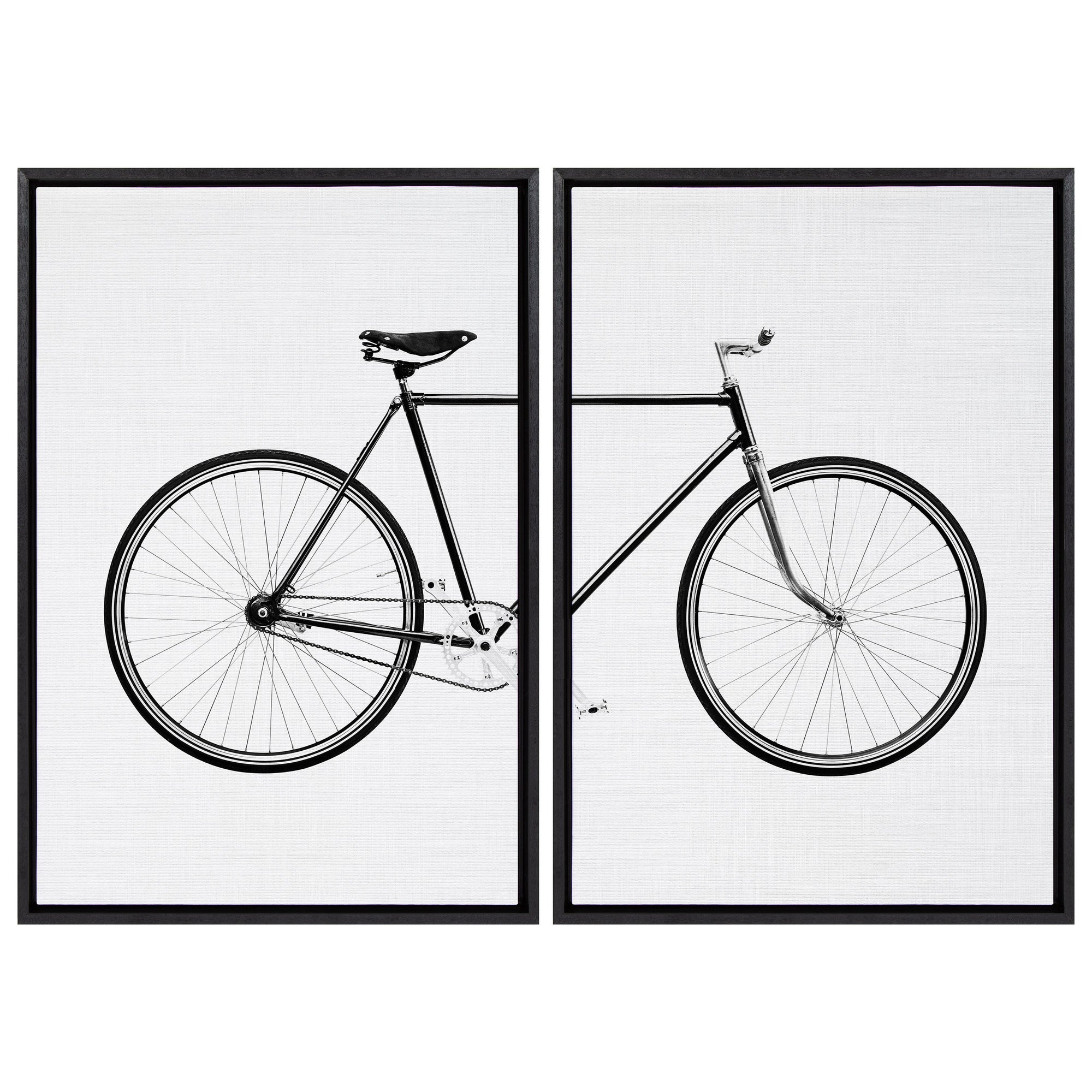 Sylvie Bicycle Framed Canvas by Simon Te of Tai Prints by kateandlaurel - product image 8 for Resin Society